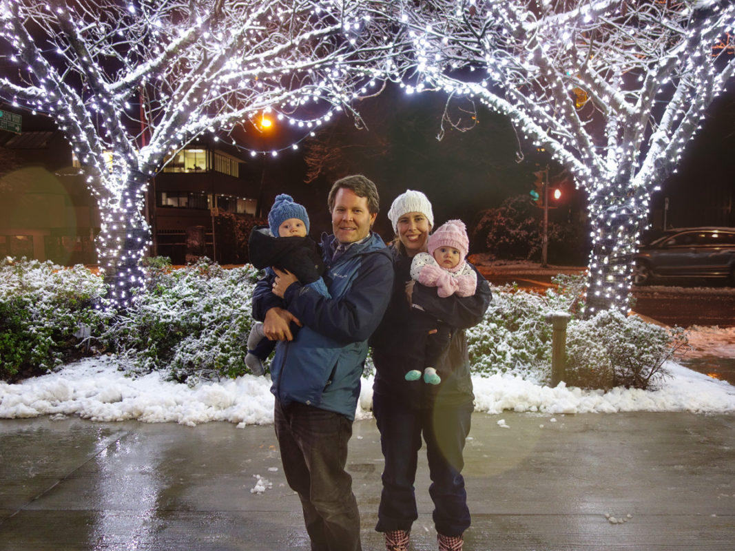 When the snow started coming down, I rushed home from work to take the kids out in it thinking it might only be around for a few hours. It ended up staying weeks, and we got a ton of it.