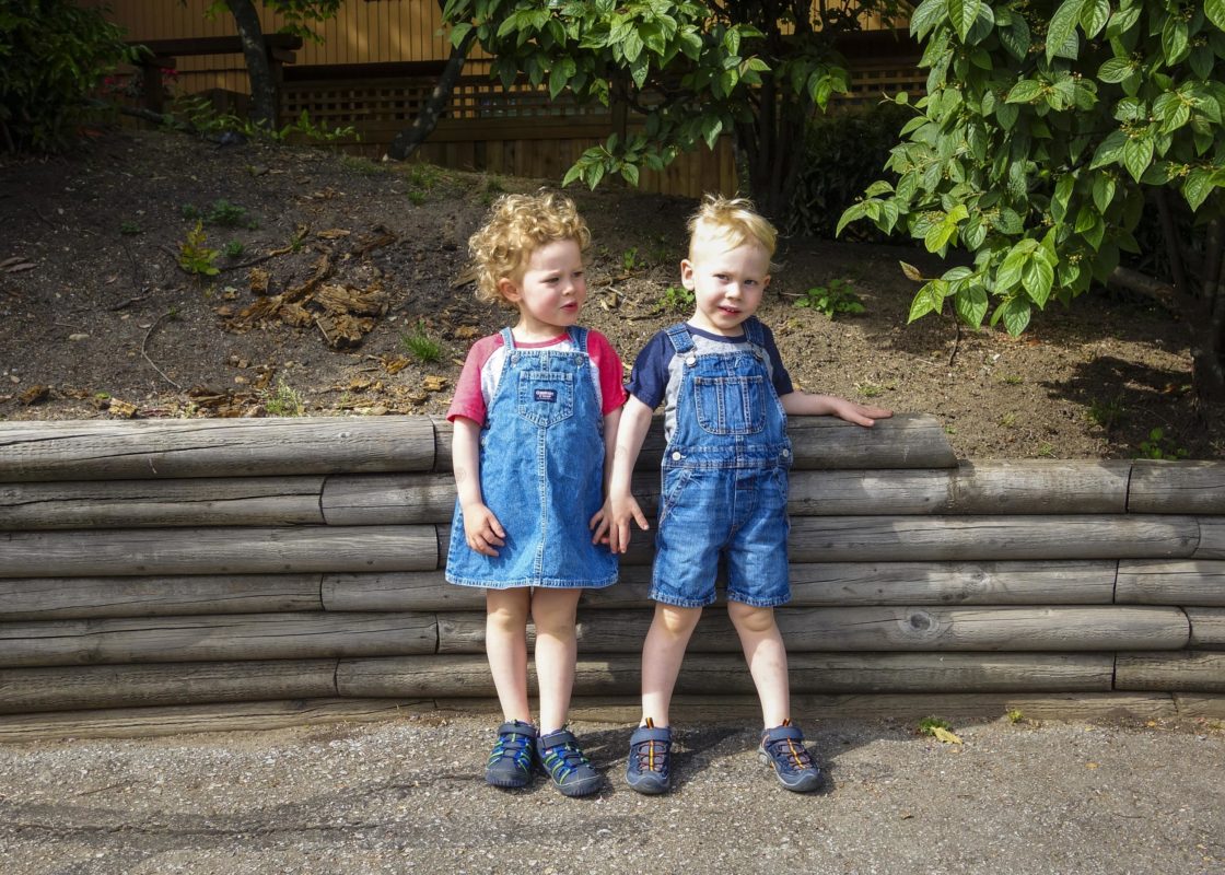 We stopped for a picture on our way to the party to shoot a picture of the kids before they get dirty.