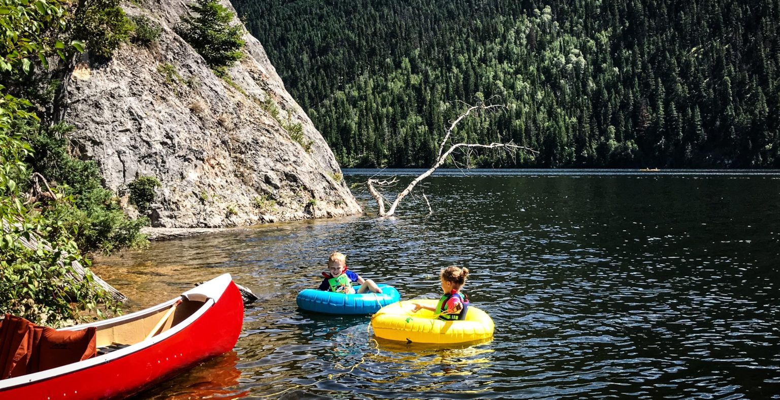 Camping at Paul Lake, Kamloops